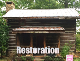 Historic Log Cabin Restoration  Oak Hall, Virginia